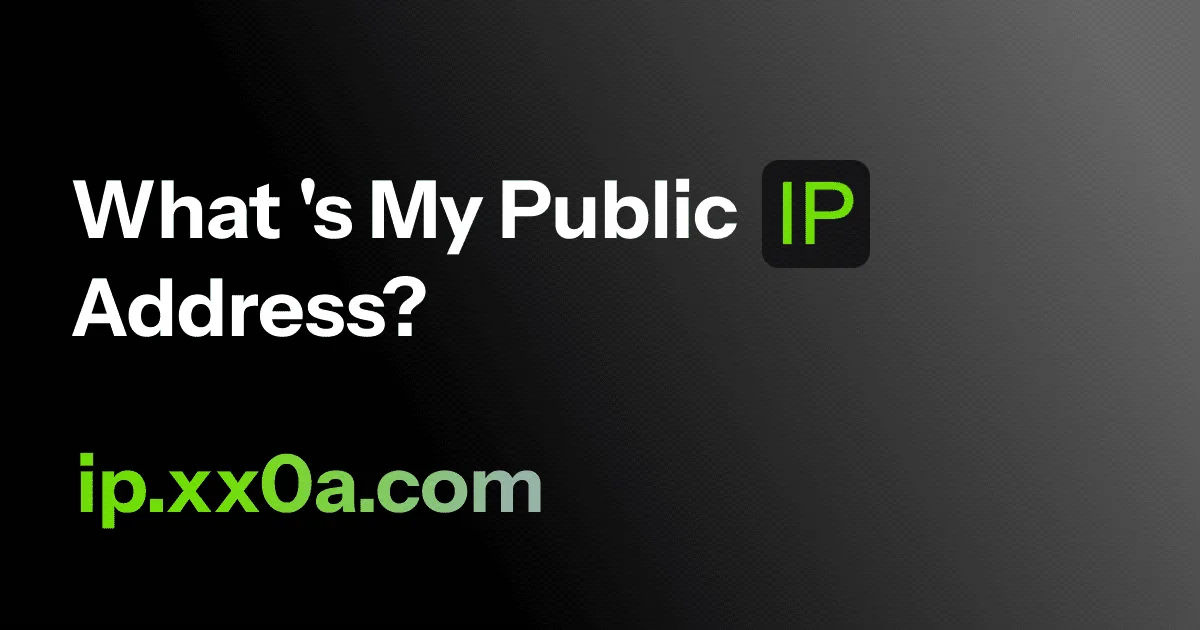 What my ip Address